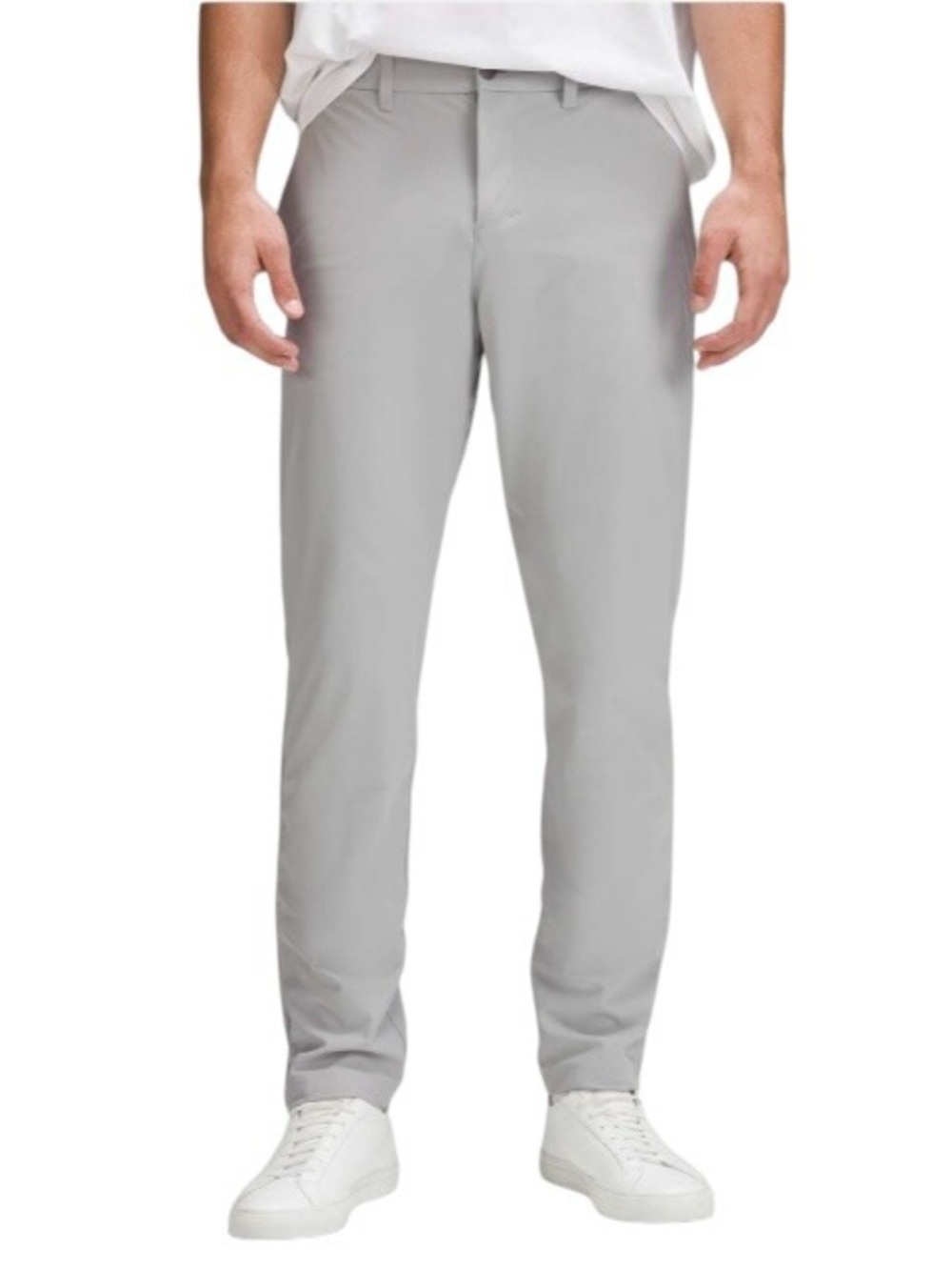 Lululemon ABC Classic-Fit Trouser Pants Warpstreme Silver Grey Men's Waist 40